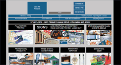 Desktop Screenshot of columbiaprintingandsign.com
